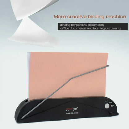 Portable Hot Melt Glue Binding Machine – A4 Thermal Binder, Up to 20mm (200 Sheets)