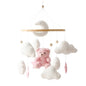 Wooden Baby Rattle Crib Mobile Holder for Newborns