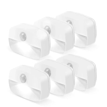 LED Motion Sensor Night Light - Auto On/Off PIR Under-Cabinet & Closet Light, Battery Powered (3x AAA), Cool/Warm White
