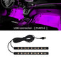 2-in-1 LED Car Neon Interior Light – USB & Cigarette Lighter Footwell Ambient Light, Car Backlight Atmosphere Lamp Accessories