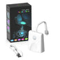 Motion Sensor Toilet Night Light 7-Color Rechargeable LED Toilet Bowl Nightlight with Star Projection