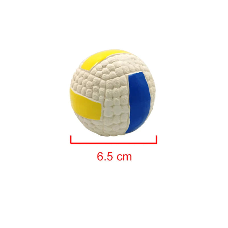 Natural Latex Squeaky Dog Ball – Durable Anti-Bite Interactive Chew Toy for Small to Large Dogs (Chihuahua to Golden Retriever)