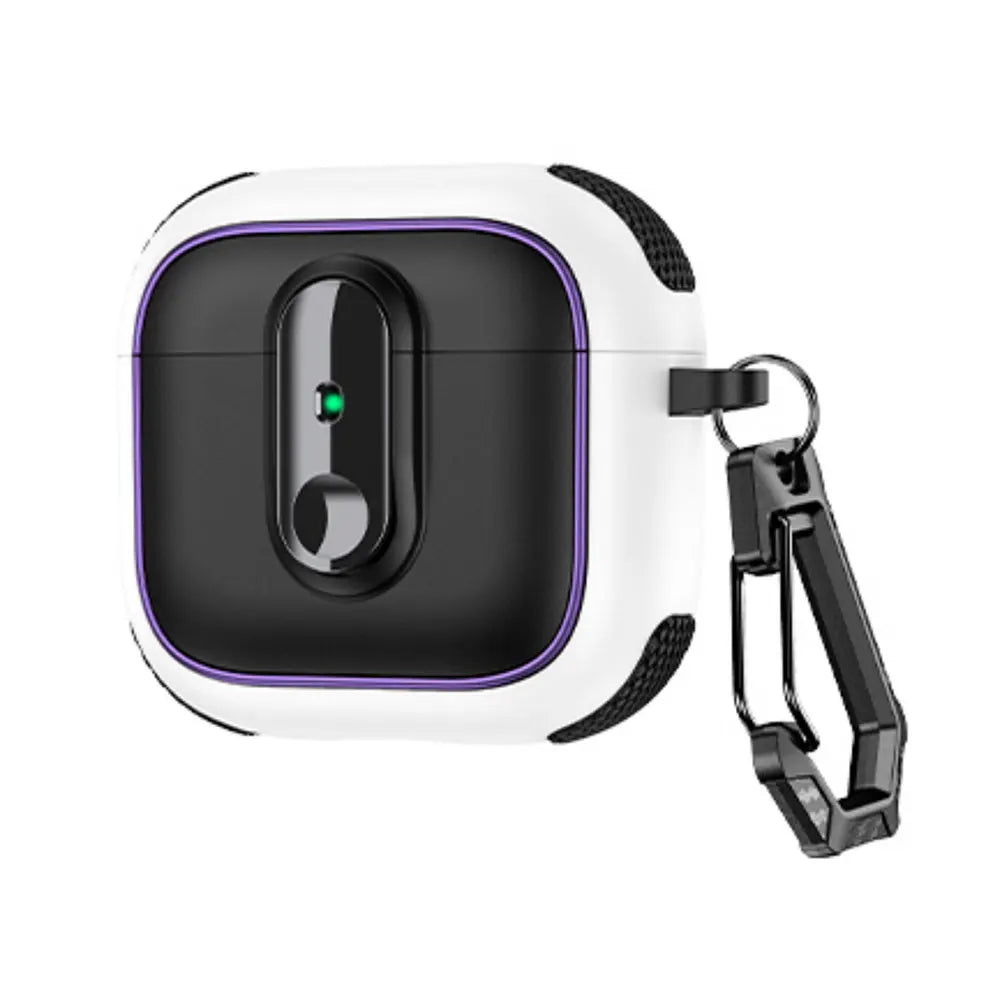 2025 Armor Lock Earphone Cover For AirPods 4 Pro2 3 2 1 Case TPU PC Shockproof Headphone Box For AirPods Pro 2 2nd 4th Cases