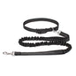 Hands-Free Dog Leash – Adjustable Waist Belt & Chest Strap, Reflective Running Jogging Leash 27.5–47 in (70–120 cm) Waist, 50–70 in (125–180 cm) Leash