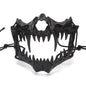 Halloween Half-Face Mask - Dragon, Tiger, Tengu, Wolf, and Skull Designs