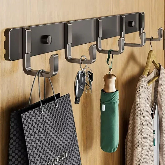 Heavy Duty Aluminum Wall Hooks for Coats & Bags, Entryway, Closet & Wardrobe Robe Hooks (1-3 Pack)