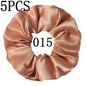 10/5 Pcs Satin Hair Scrunchies Set for Women & Girls – Soft Silk Elastic Hair Bands | Elegant Solid Color Ponytail Holders & Headwear Accessories