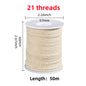 Cotton Candle Wick Roll 50m/61m (164ft/200ft) 21-45 Strand Low-Smoke Eco-Friendly DIY Degreased Wick