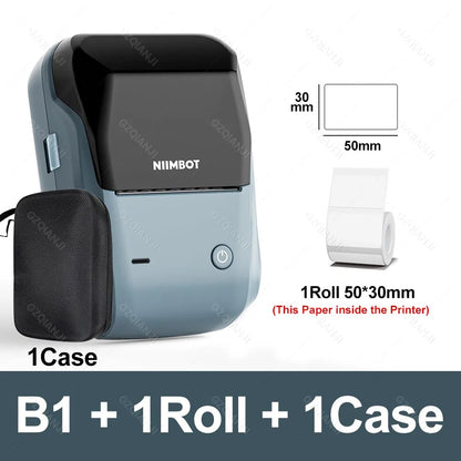 Mini Thermal Label Printer Portable Bluetooth Self-Adhesive Label Maker 2-Inch (58mm) for Round Stickers & Label Rolls