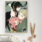 Classic Retro Wall Art, Anime "Spy X Family", HD Canvas Printed Poster, Home Living Room Bedroom Decorative Painting