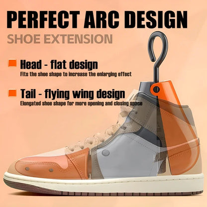Repacego 4-Way Adjustable Shoe Stretcher - Length & Width, S (EUR 37-42) and L (EUR 42-47), ABS & Metal, Unisex