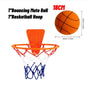 Kids Silent Foam Basketball — Indoor Squeezable Bounce Ball, Sizes 3/5/7