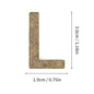 Metal Self Adhesive House Number English Alphabet Letters for Apartment Room Door Plate Table Mailbox Number Stickers 3*2cm