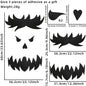Halloween Door & Window Stickers - Skeleton Hands, Pumpkins, Ghosts, and Witch Hat Decor