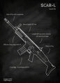 Weapons Blueprint Poster Black Board Guns Blueprint Wall Art Canvas Painting Military Enthusiast Home Room Wall Decor Gunfight