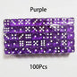100-Pack 6-Sided Dice 14mm D6 Acrylic Rounded-Edge Transparent Dice for Board Games & DnD