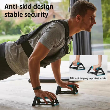 2-Pack Push-Up Bars 110kg (243 lb) Anti-Slip Ergonomic Push-Up Stands Portable Home Gym Handles for Strength Training