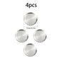 4pcs stainless steel silver plates, Korean style grilled meat plates, household circular trays, bone plates, cake plates