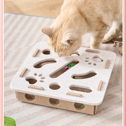 Indoor Sisal Cat Scratching Post — Interactive Kitten Toy & Playhouse for Exercise