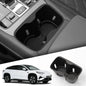 Center Console Storage Tray with Silicone Anti-Slip Pad, Armrest Cup Organizer, Black