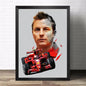 F1 World Champion Racer Ayrton Senna Graffiti Racing Formula 1 Poster Decorative Paintings Canvas Wall Art Pictures Home Decor