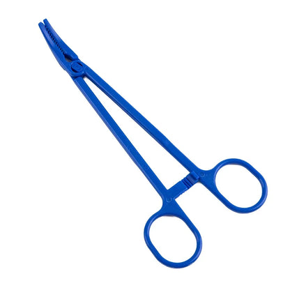 Acrylic Hemostat Forceps - 6.3 in (16 cm) Eagle-Beak Sponge Clamp for Piercing, Surgical & Lab Use