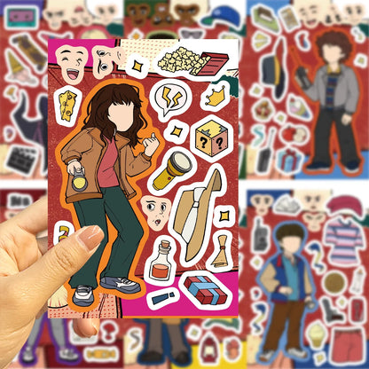 8/16/24PCS American TV Series 5 Cartoon DIY Decoration Phone Notebook Stationery Waterproof Stickers