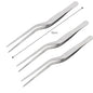 Stainless Steel Kitchen Tweezers & BBQ Tongs, Portable Food Clips — 1 or 3-Pack (14/16/20 cm | 5.5/6.3/7.9 in)
