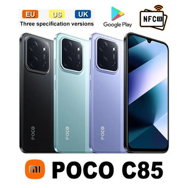 XIAOMI POCO C85 original smart phone 6000mAh/8GB+256GB memory/support GPS/NFC Smart phone