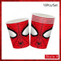 Spiderman Kids Birthday Party Supplies - Disposable Tableware Set with Plates, Cups, Napkins & Favor Bags
