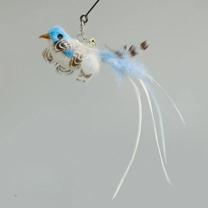 Interactive Feather Cat Toy – Feather Teaser for Cat Play & Exercise