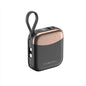 10000mAh 65W Portable Power Bank with Built-in Cables – Fast Charging USB-C External Battery