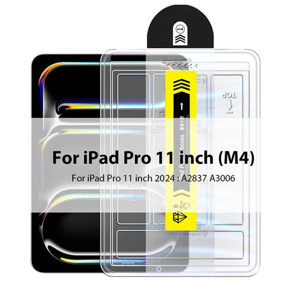 Tempered Glass Screen Protector for iPad — Compatible with iPad Pro 12.9, iPad Pro 11, iPad Air & iPad Mini — 1 Pack
