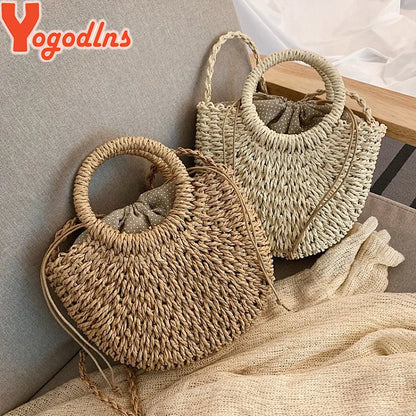 Eco-Friendly Rattan Straw Bag – Handmade & Stylish