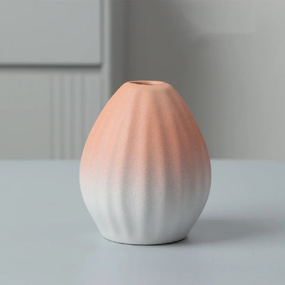 Ceramic Small Flower Bud Vase - Minimalist Japanese-Style Tabletop Home Decor