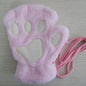 Cute Cat Paw Fingerless Mittens Plush Half-Finger Warm Fluffy Gloves for Women & Unisex