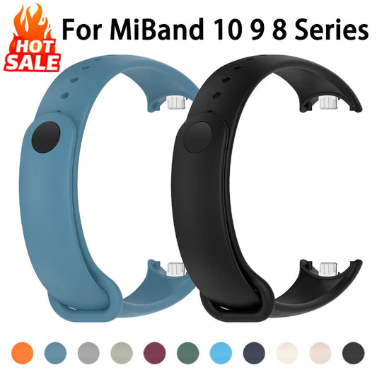 Silicone Sport Strap NFC Rubber Bracelet Replacement for Smart Fitness Bands Unisex