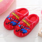 Kids Superhero Cartoon Cotton Slippers — Plush-Lined Indoor Winter Anti-Slip Slippers for Boys & Girls (15–21.5 cm / 5.9–8.5 in)