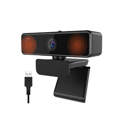 USB 1080p HD Webcam with CMOS Sensor, 4MP Photo Support — Plug-and-Play Camera for Streaming & Video Calls