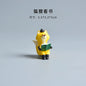 1pc Cartoon Cat Frog Bear Yellow Chair Computer Model Office Ornament Mini Home Decor Crafts Accessories Desktop Figurines Gift
