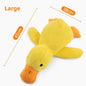 Plush Duck Dog Toy with Squeaker Bite Resistant Chew Toy for Teeth Grinding Relief