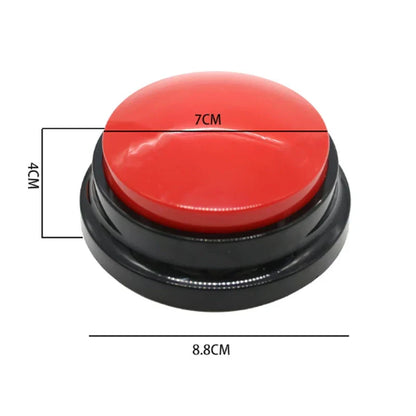 Recordable Talking Dog Toy - Portable Interactive Button Trainer for Dogs