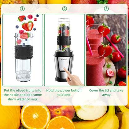 BioloMix TB23M 700W 3-in-1 Blender, Chopper and Grinder Set