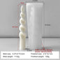 Geometric Spiral Long Rod Silicone Candle Mold for Handmade Aroma Candles & DIY Candle Making Supplies