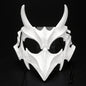 Halloween Half-Face Mask - Dragon, Tiger, Tengu, Wolf, and Skull Designs