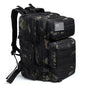 45L (2,746 cu in) Tactical Backpack — 3-Day Outdoor Hiking Camping Trekking Gym Bag for Men & Women