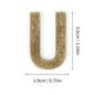 Metal Self Adhesive House Number English Alphabet Letters for Apartment Room Door Plate Table Mailbox Number Stickers 3*2cm