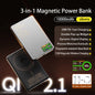 3-in-1 Magnetic Qi 2.1 Wireless Power Bank 10000mAh USB-C 20W PD & 15W Magnetic Charging for Phones, Smartwatch & Earbuds