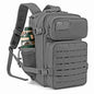 Tactical 25L Laser-Cut MOLLE Backpack - 900D Polyester Water-Resistant Daypack with Velcro Patch Panel, 15.7 x 9.8 x 9.8 in (40 x 25 x 25 cm)