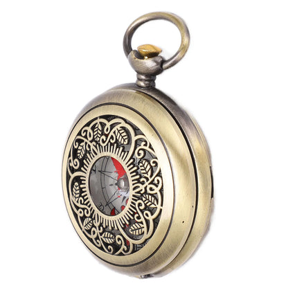 Brass Pocket Compass — Portable Camping & Hiking Navigation Keychain